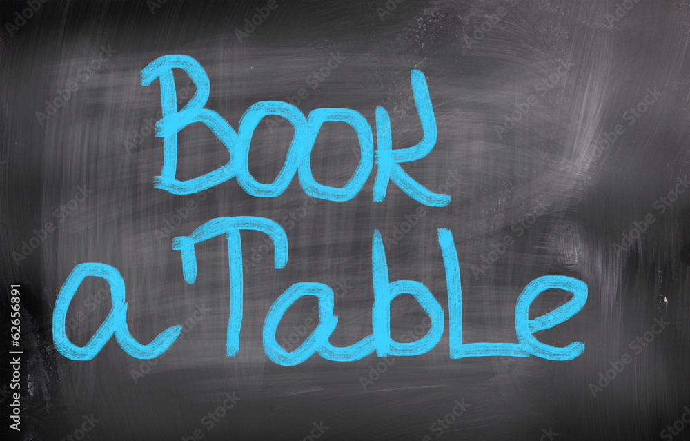 Book A Table Concept Book A Table Concept