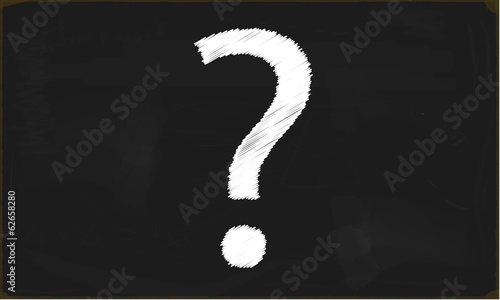 Question Mark Blackboard
