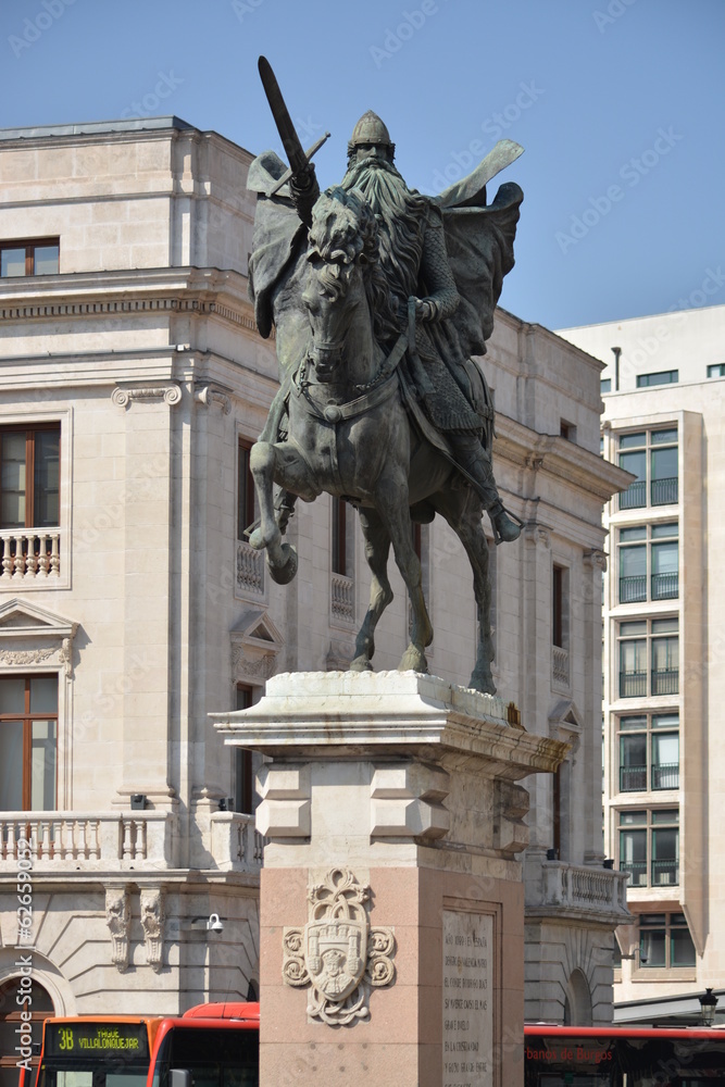 Monumento en honor a El Cid Campeador, Burgos, España