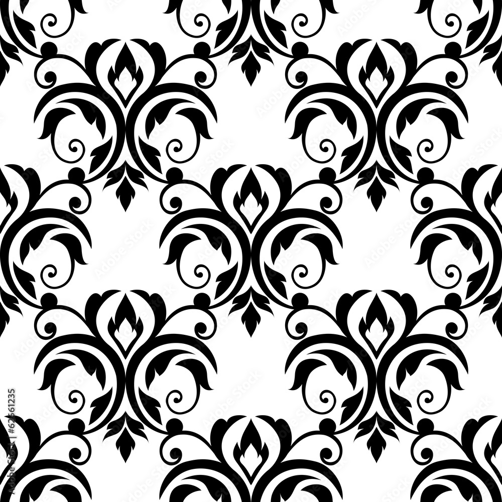 Scrolling floral design elements Scrolling floral design elements