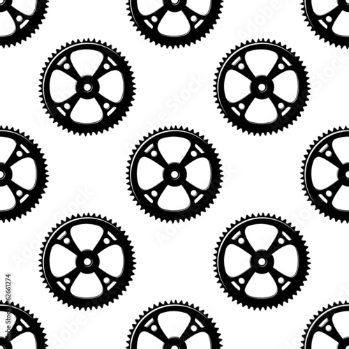Pinions and gears seamless pattern