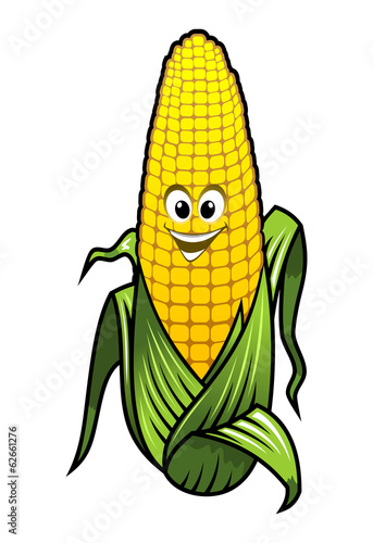 Healthy fresh yellow corn vegetable on the cob