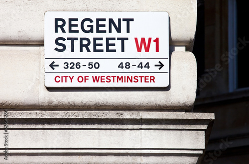 Canvas Print Regent Street