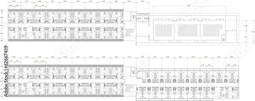 Interior and architect drawing plan of of residential apartment