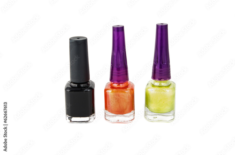 nail polish on a white background nail polish on a white background