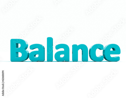 3d word balance photo