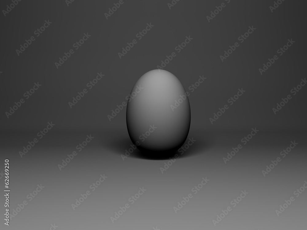 Easter egg on gray background Easter egg on gray background