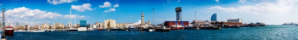 panoramic view of Port Vell