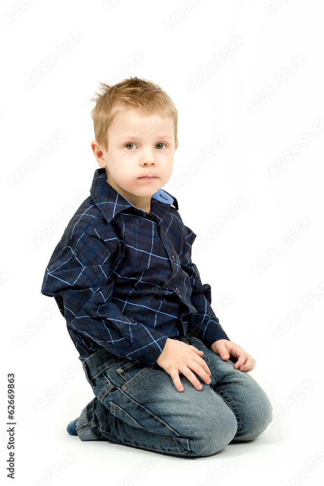 Studio portrait of young beautiful boy Studio portrait of young beautiful boy
