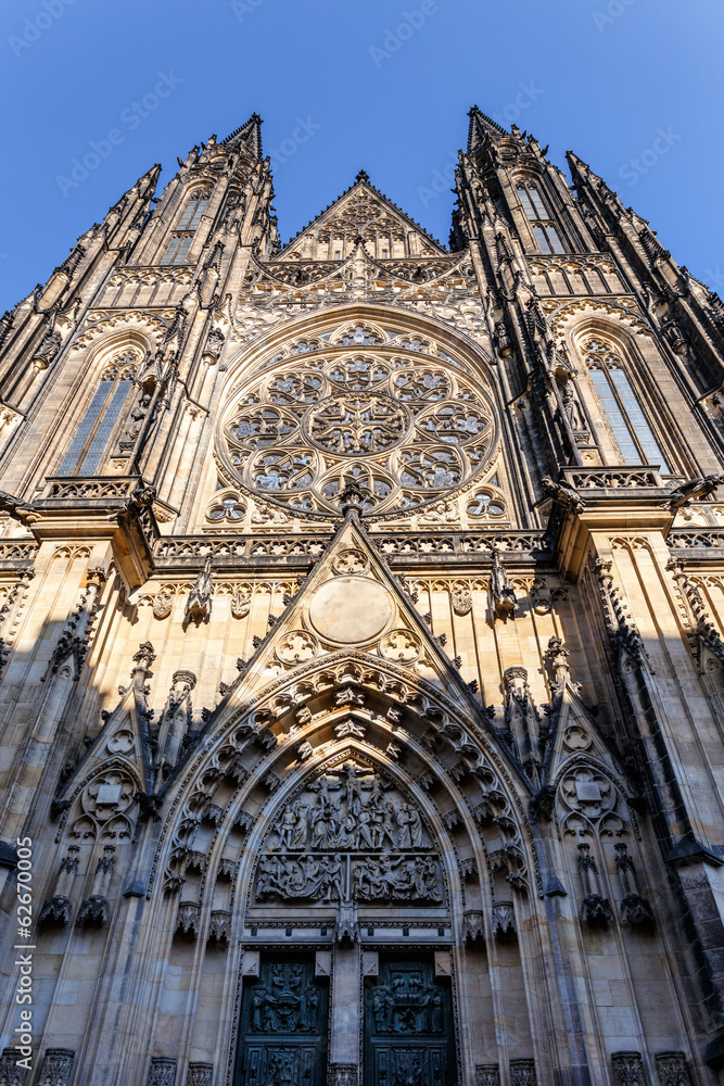 Fototapeta premium st. vitus cathedral in prague czech republic