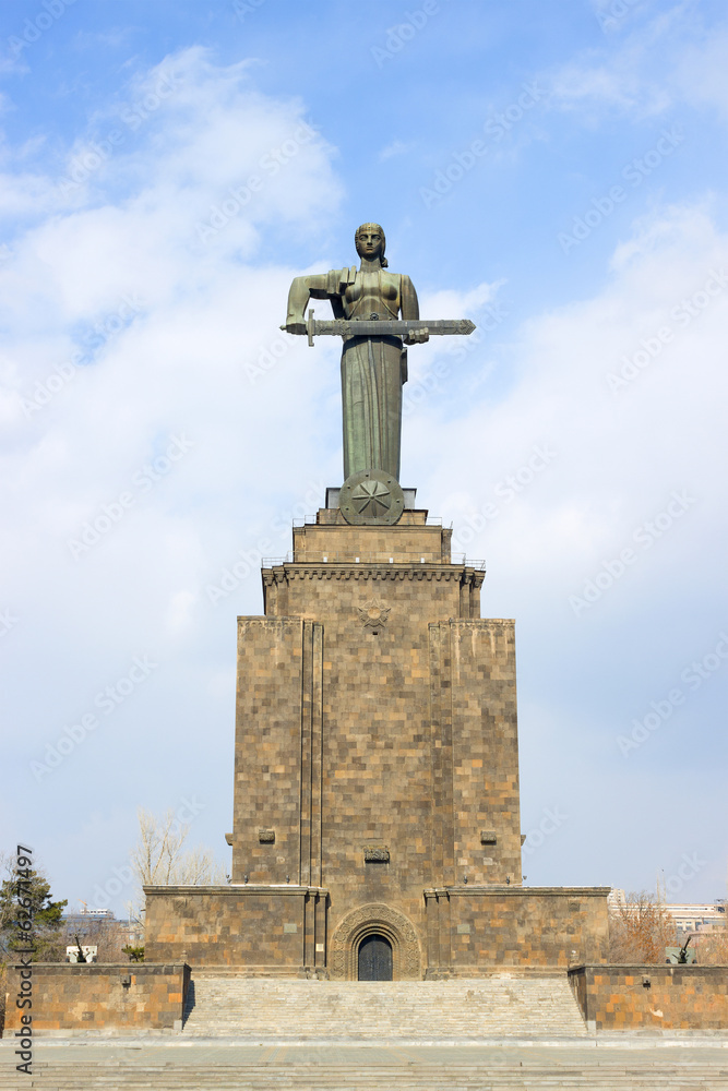 Mother Armenia statue in Victory Park , Yerevan, Armenia