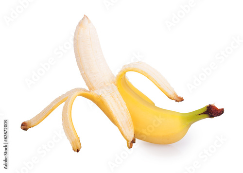 peeled banana