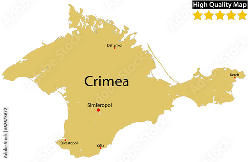 Crimean Peninsula – High Detailed Map