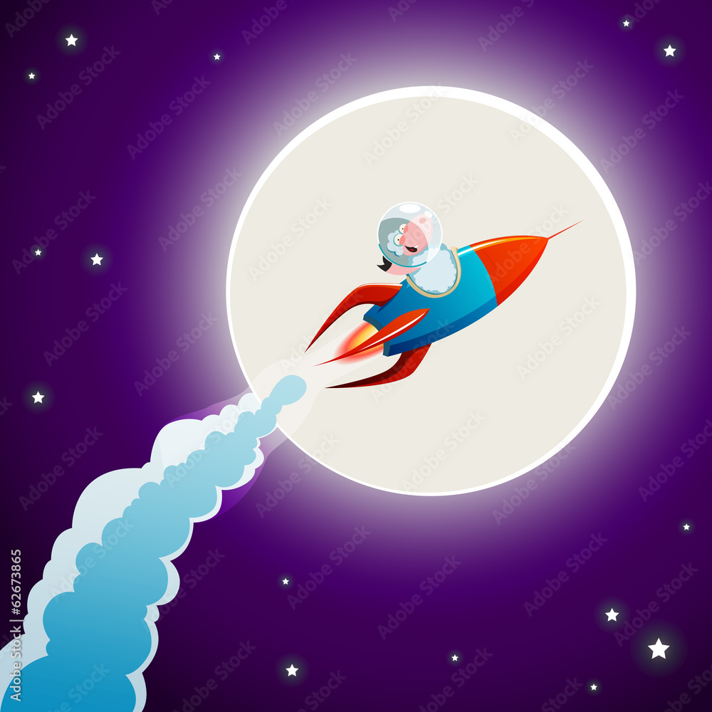 Obraz premium Sheep in space