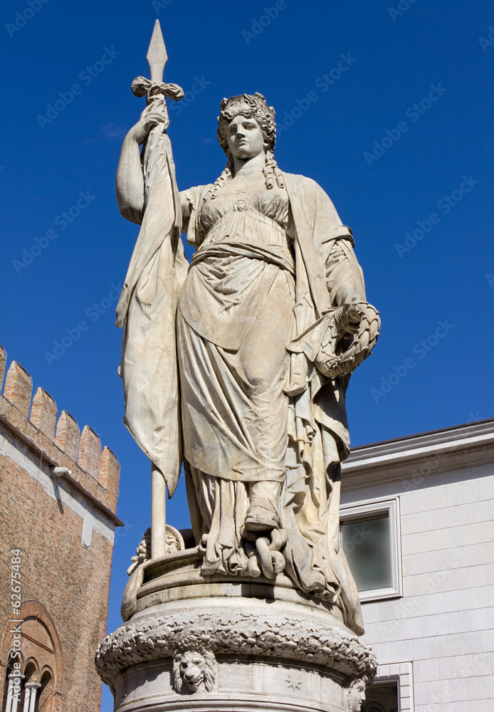 Female Statue Representing Italy in Treviso