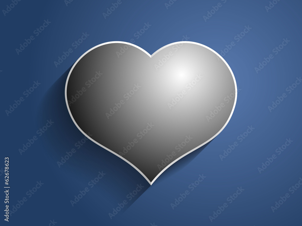3d Vector illustration of heart icon