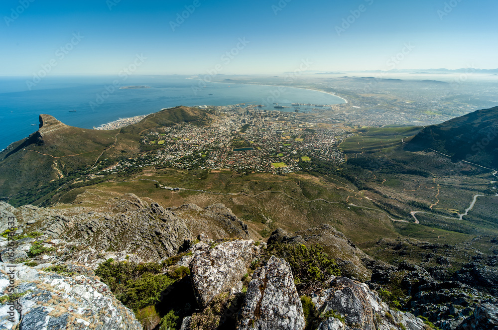 View from Table Mountain, South Africa View from Table Mountain, South Africa