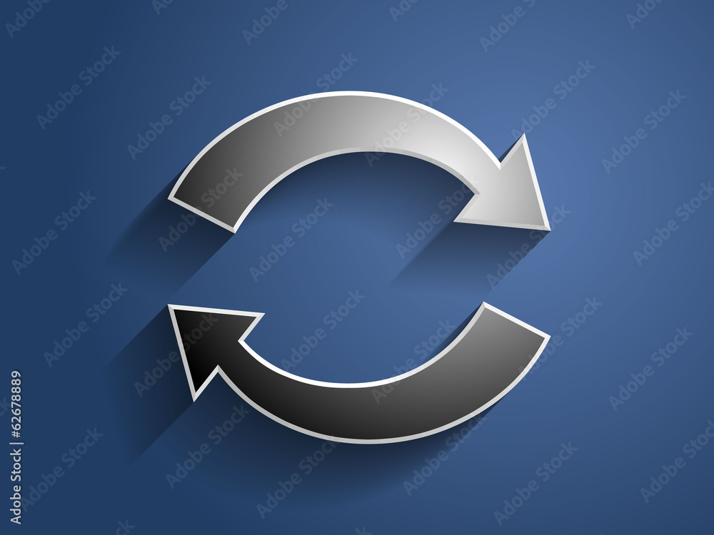 3d Vector illustration of circulation icon 3d Vector illustration of circulation icon