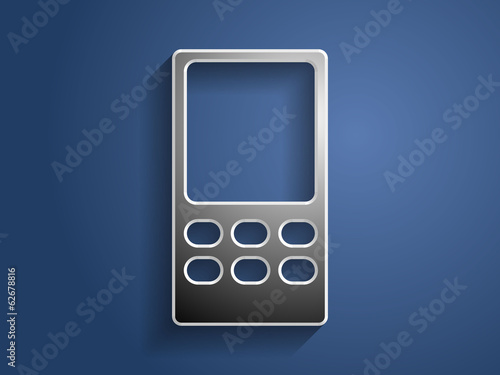 3d Vector illustration of cellphone icon