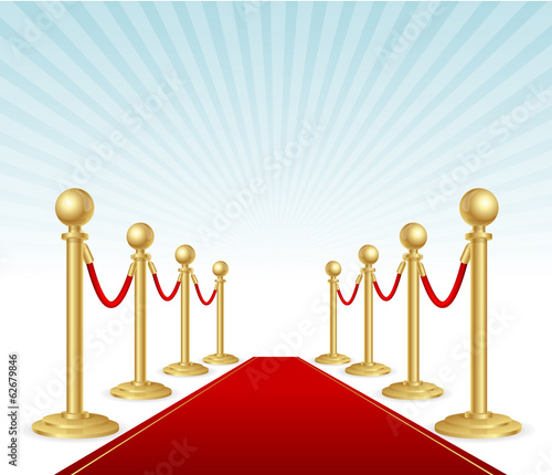 Vector red event carpet