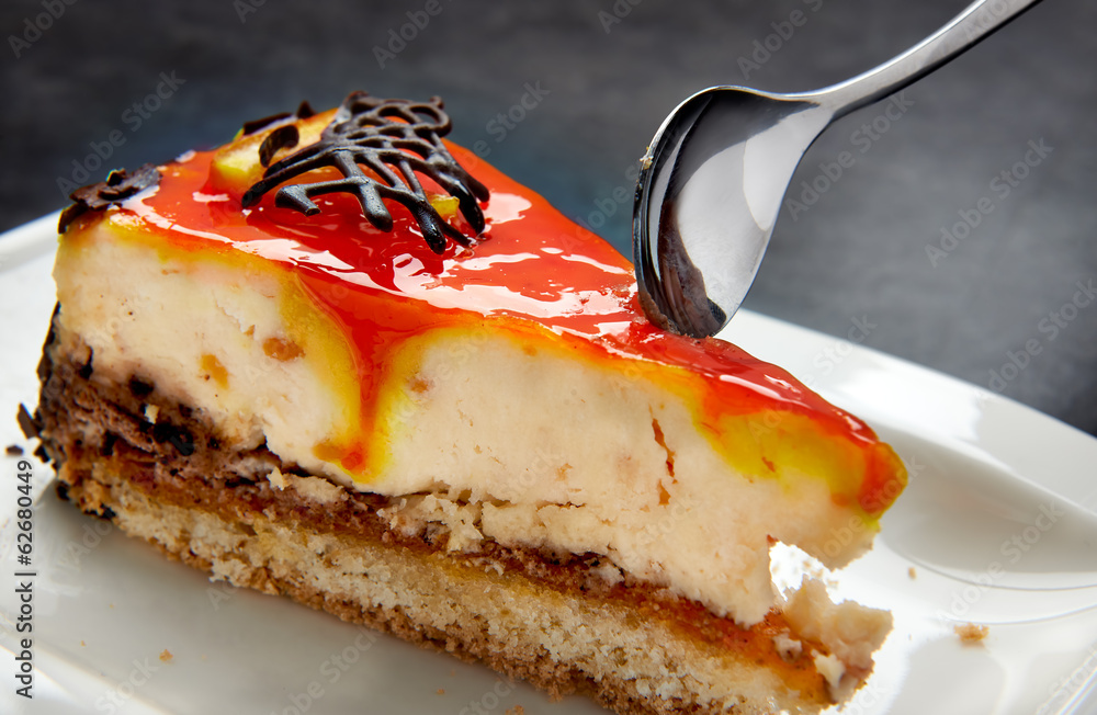 Sweet cheesecake