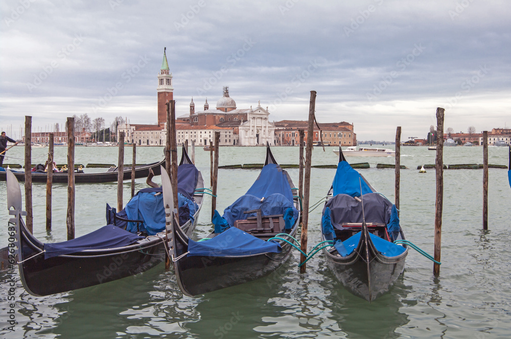 gondole sul canal grande,Venezia,Italy