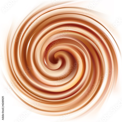 Vector background of swirling creamy texture