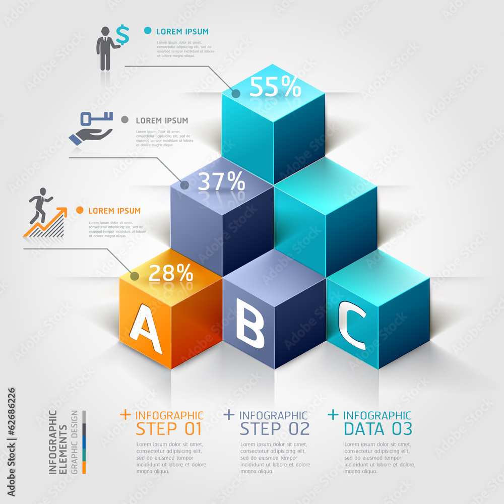 3d staircase diagram modern business steb options. Vector illust 3d staircase diagram modern business steb options. Vector illust