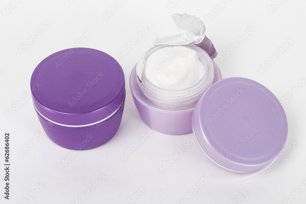 cosmetics on the white background cosmetics on the white background