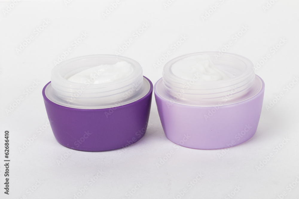 cosmetics on the white background cosmetics on the white background