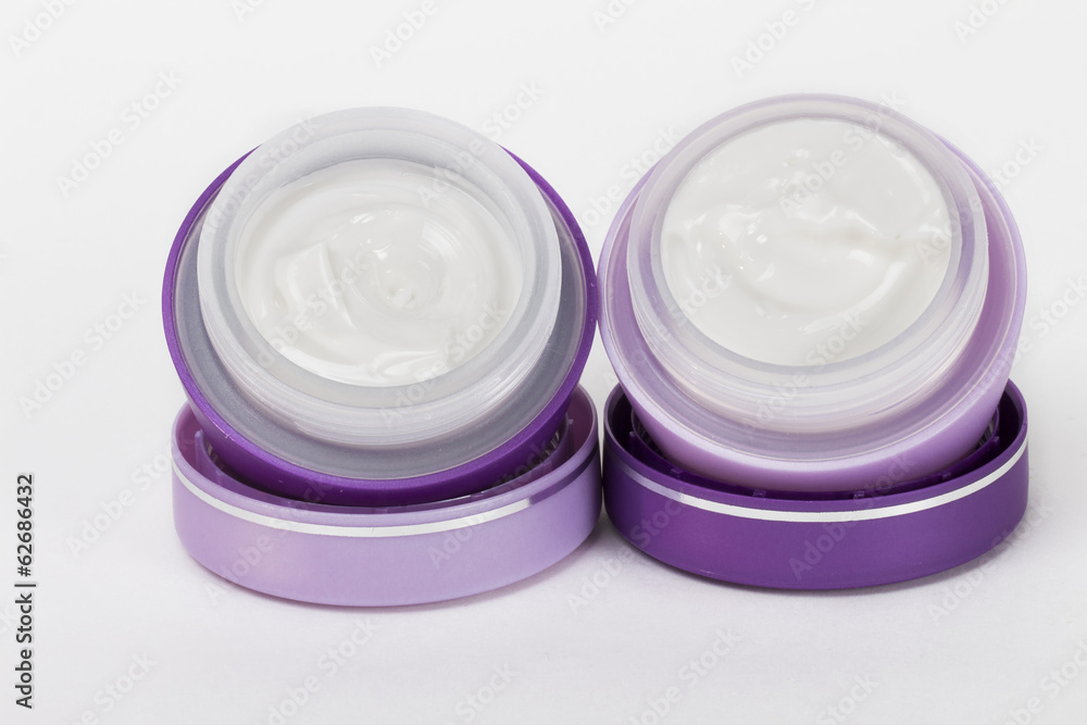 cosmetics on the white background cosmetics on the white background