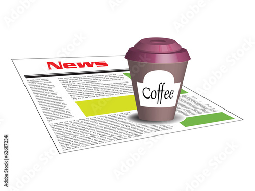 Coffee and newspaper