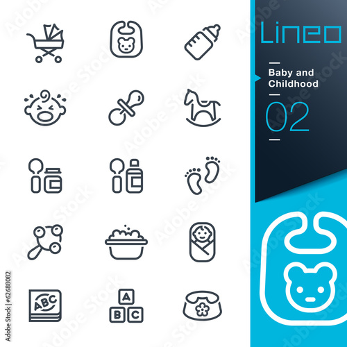 Lineo - Baby and Childhood outline icons