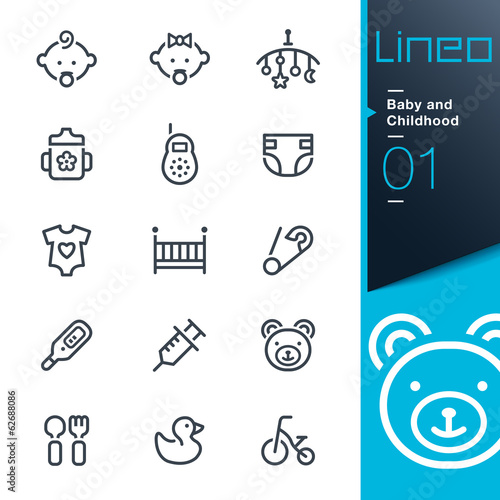 Lineo - Baby and Childhood outline icons