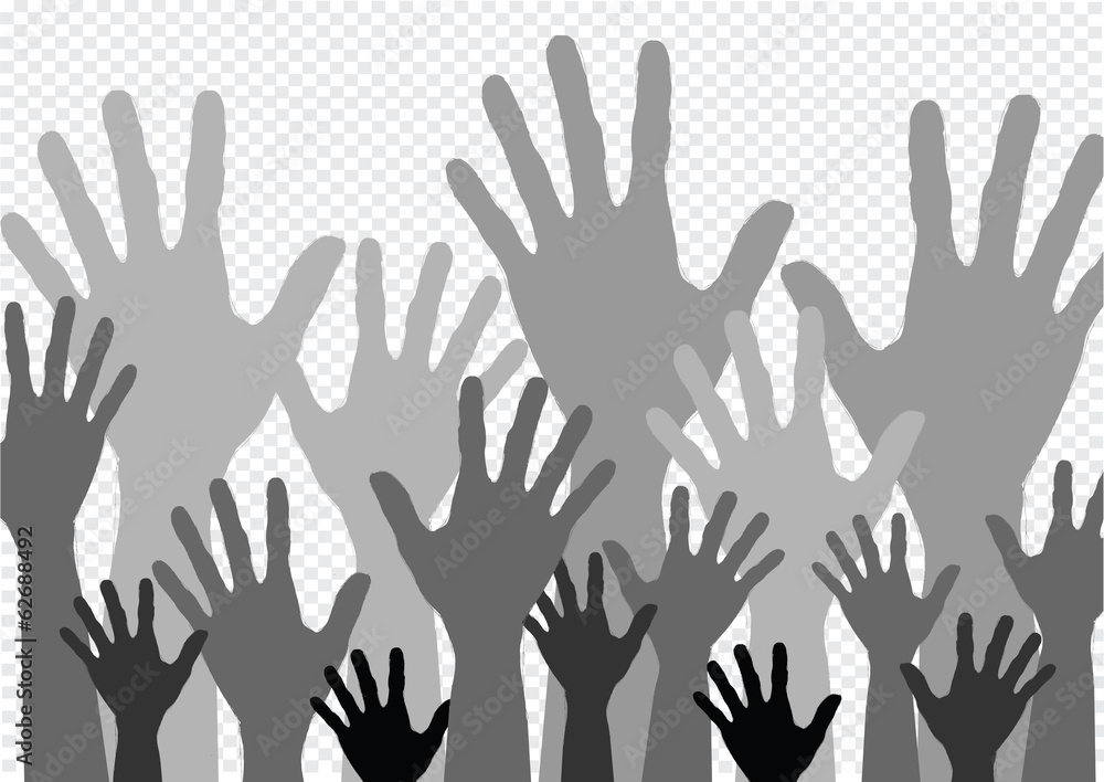 Background colorful silhouette hands design Background colorful silhouette hands design
