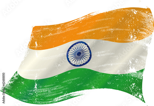 Indian grunge flag grunge flag