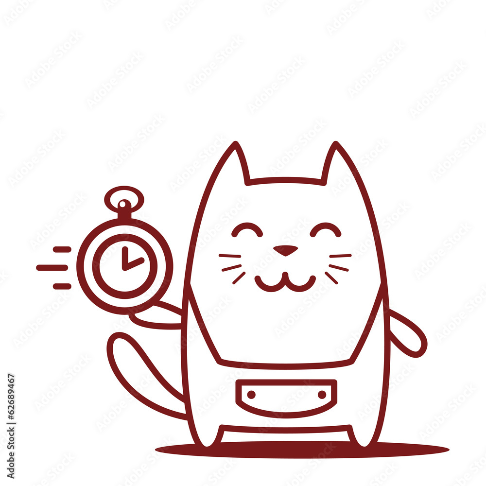 Character home handyman in uniform line art Character home handyman in uniform line art