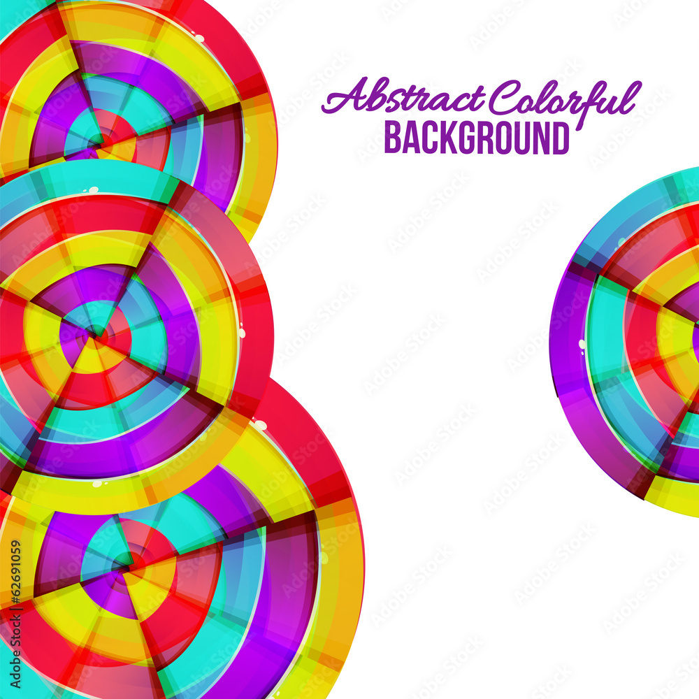 Obraz premium Abstract colorful rainbow curve background design. Vector