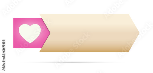 the arrow with heart icon