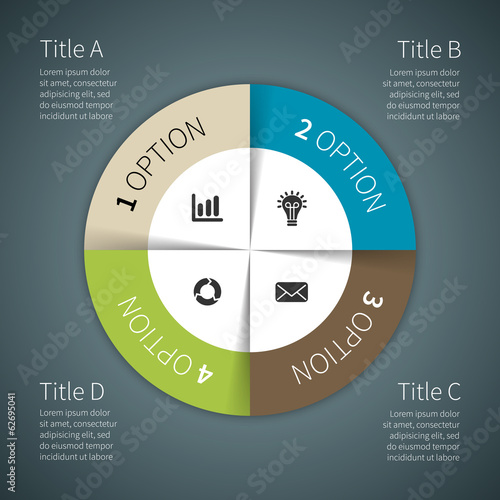 Modern vector info graphic for business project