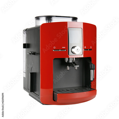 Photo Red espresso machine