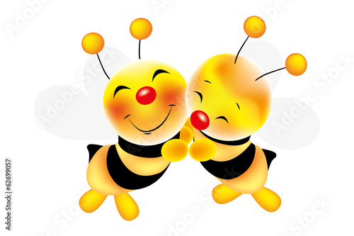 Hug of bees - Stock Illustration