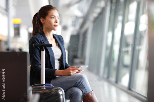 Passenger traveler woman in airport