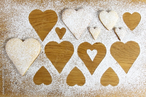 Schilderij op canvas Shortbread cookies