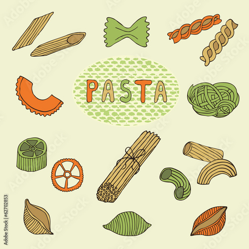 Retro pasta set