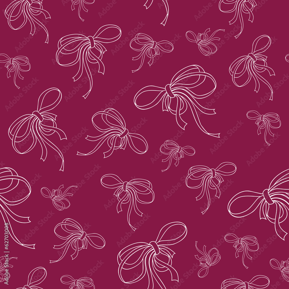 Seamless Background With Bows