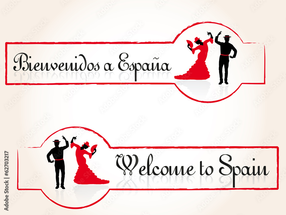 Fototapeta premium Welcome to Spain
