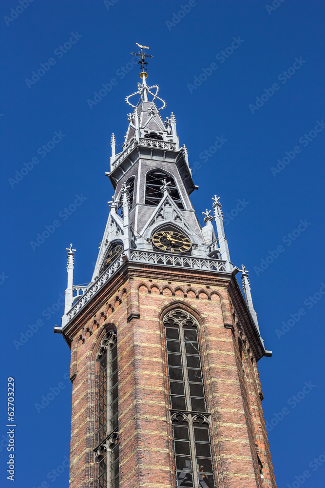 Spire of the Jozef Cathedral in Groningen