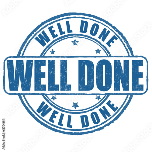 Well done stamp