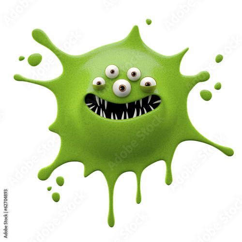 3d funny splash stain